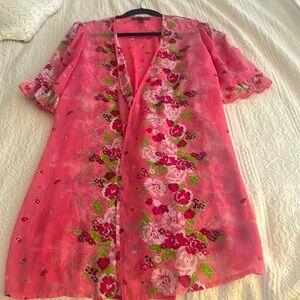 sweet pink adorable robe
